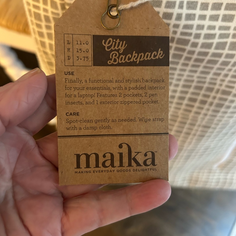 Maika woven grey backpack - Picture 4 of 7